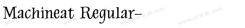 Machineat Regular字体转换